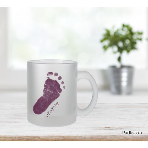 Üveg bögre padlizsán / Eggplant mug
